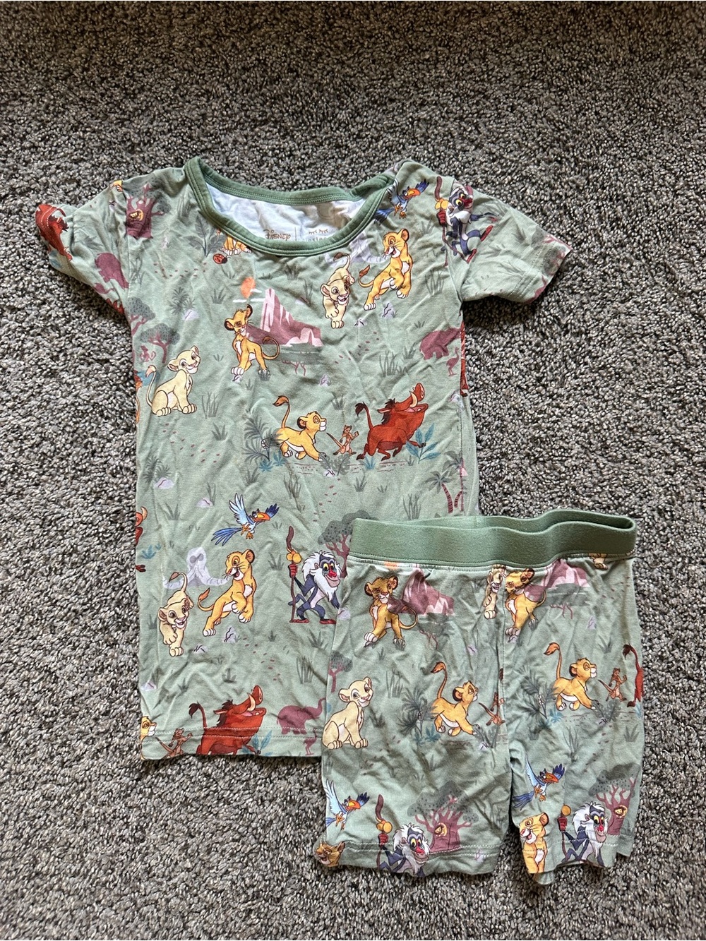 Little Sleepies Disney Lion King 3T Shorts Pajamas